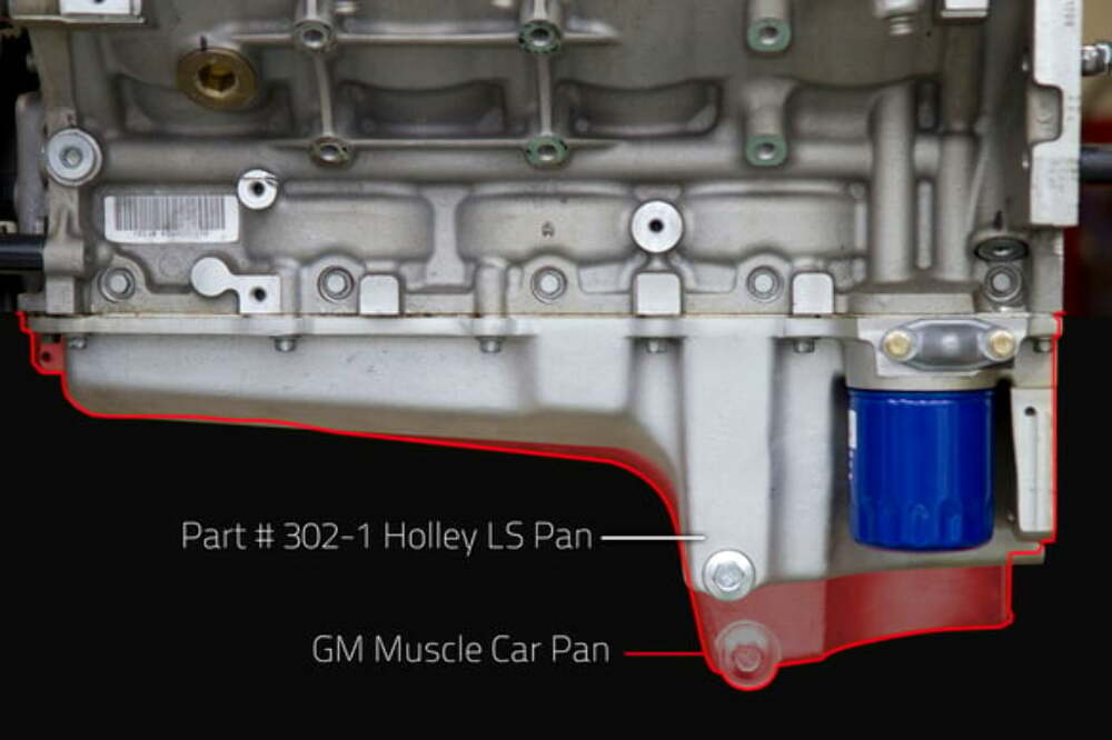 Holley 302-1 Performance  LS Retro-Fit Engine  Oil Pan