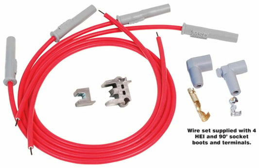 Super Conductor Spark Plug Wire Set 4 Cyl Multi-Angle Plug, Socket/HEI - 31159