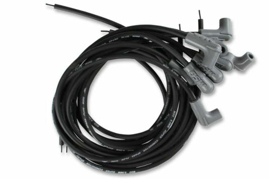 MSD Spark Plug Wire Set 31223; Super Conductor 8.5mm Black 90¡ HEI (Male)