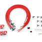 MSD Spark Plug Wire Set 31229; Super Conductor 8.5mm Red 90¡ HEI (Male)