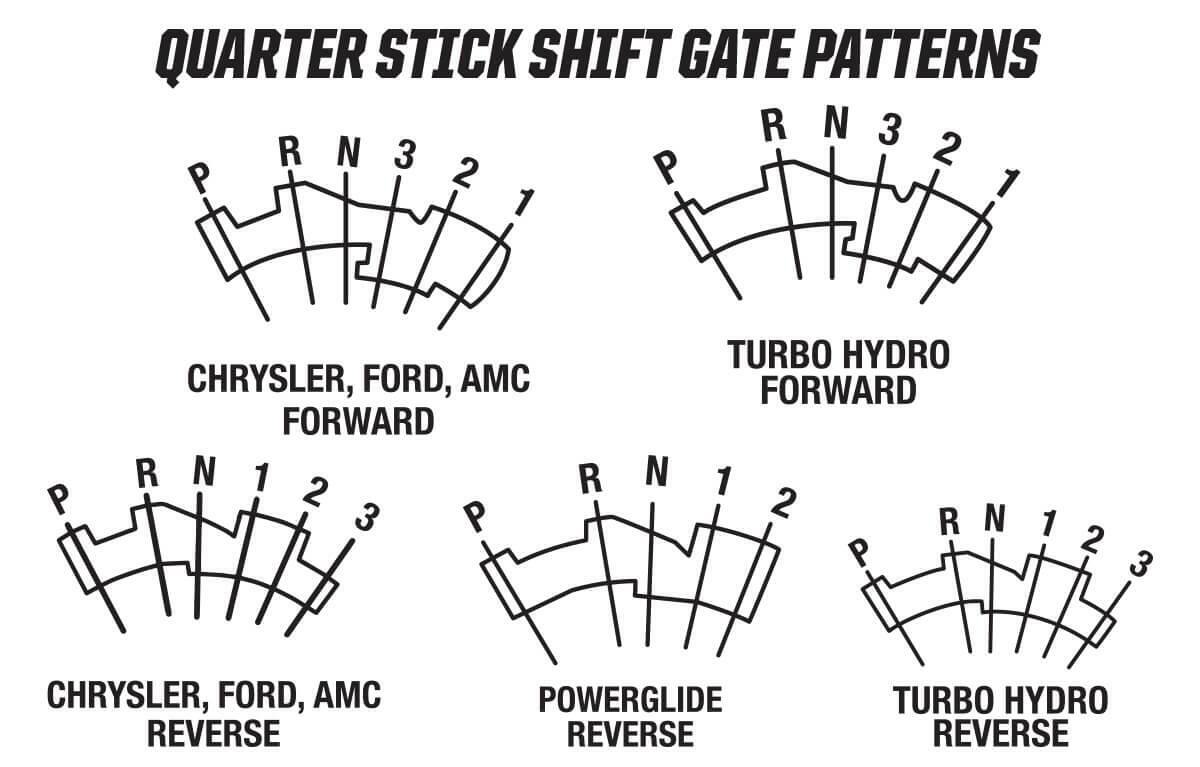 Hurst Pistol-Grip 4-Speed Quarter Stick Race Shifter - 3162023