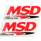 MSD 32829 - 8.5mm LS1 Truck Red Spark Plug Wire Set Chevy GMC Avalanche Silverado - Red Jacket - Gen III LS 4.8/5.3/6.0