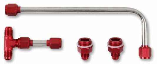 Dual Feed Fuel Line #6AN (Red) - 34-600RQFT