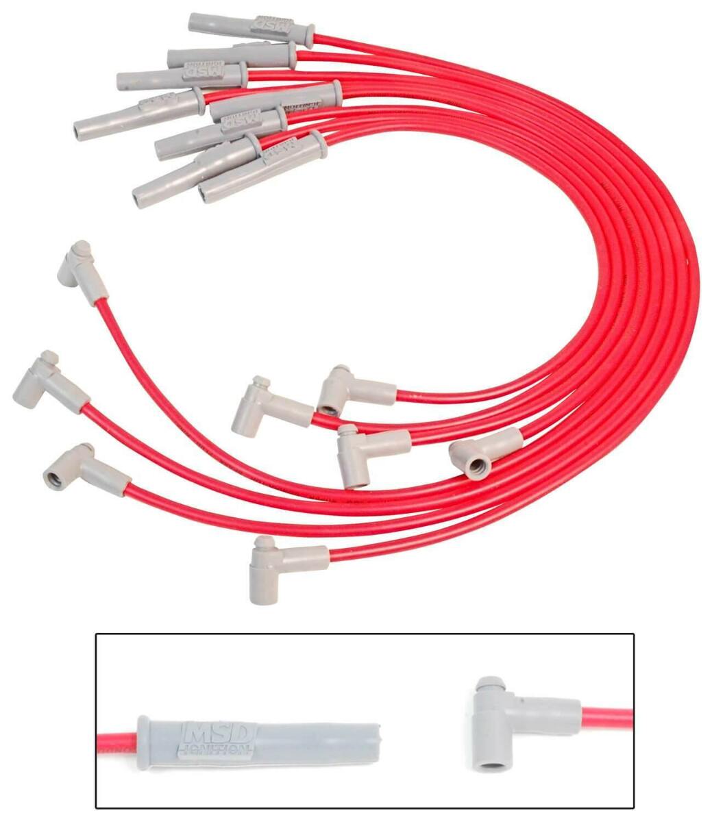 MSD 35399 - Super Conductor Spark Plug Wire Set, Ford 289-302, w/HEI Cap