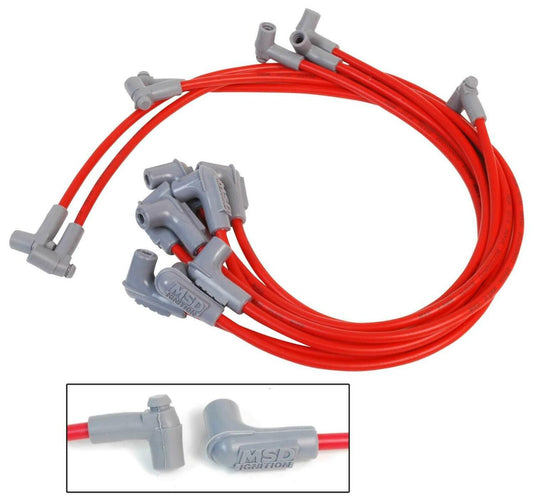 MSD 35659 - Super Conductor Spark Plug Wire Set, Small Block Chevy w/HEI Cap