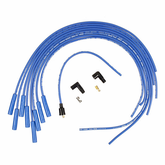 Spark Plug Wire Set - Super Stock - Copper Spiral Core - 8mm - Blue - 4038B