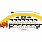 Spark Plug Wire Set - 8mm - Yellow with Orange Straight Boots - 4040