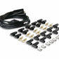 Spark Plug Wire Set- 8mm - Black Wire with Black Straight Boots - 4040K