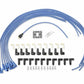 Spark Plug Wire Set- 8mm - Blue Wire with Blue 90 Deg Boots - 4041B
