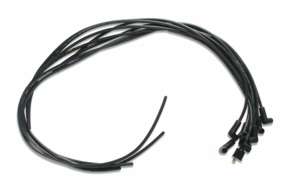 Spark Plug Wire Set- 8mm - Black Wire with Black 90 Deg Boots - 4041K