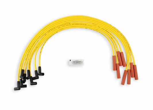 Spark Plug Wire Set - Super Stock Graphite Core 8mm - GM V8 1975-90 -Yellow-4053