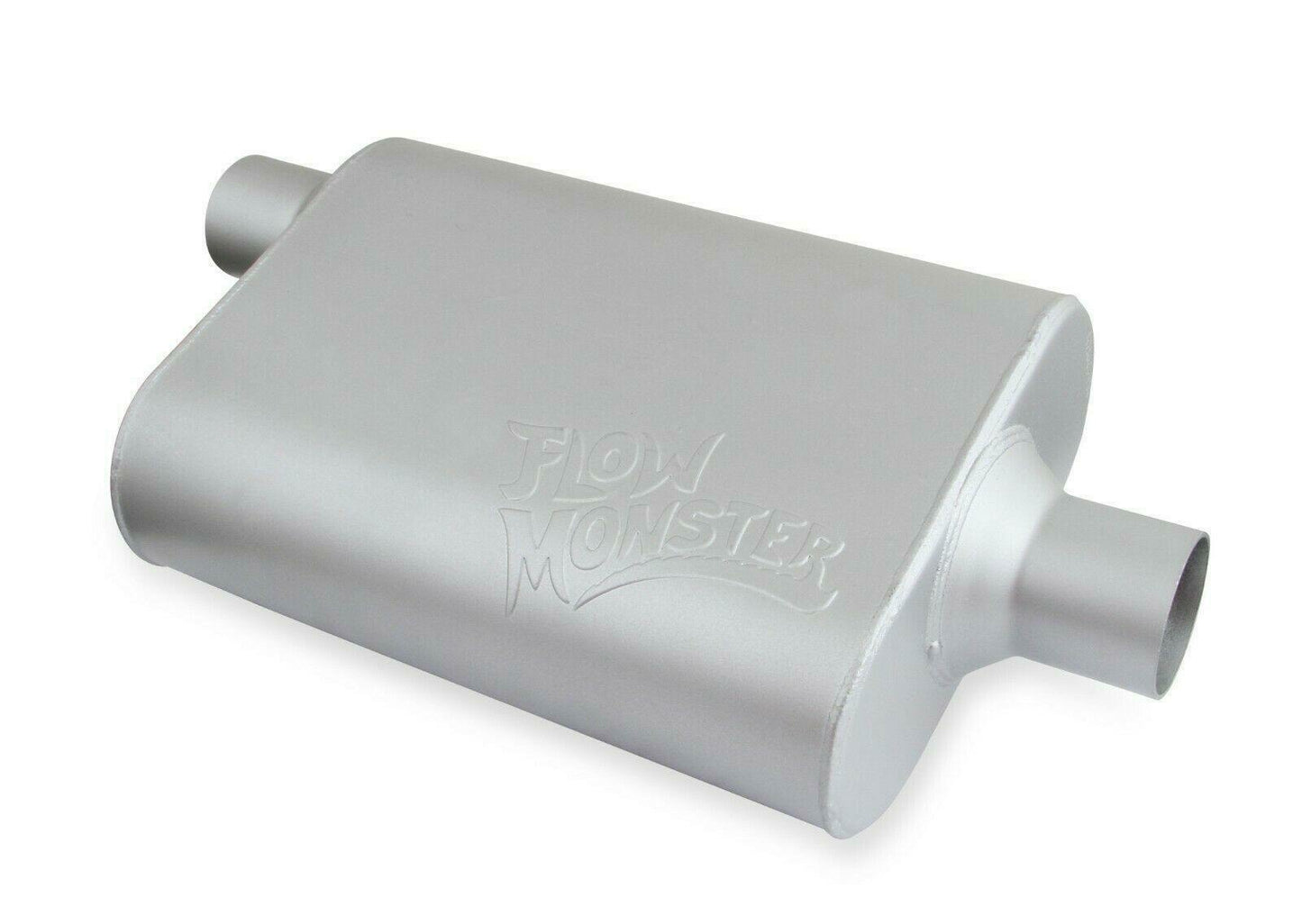 Flowmonster 2-Chamber Muffler 42441-FM 2.25 Offset Inlet/2.25 Center Outlet