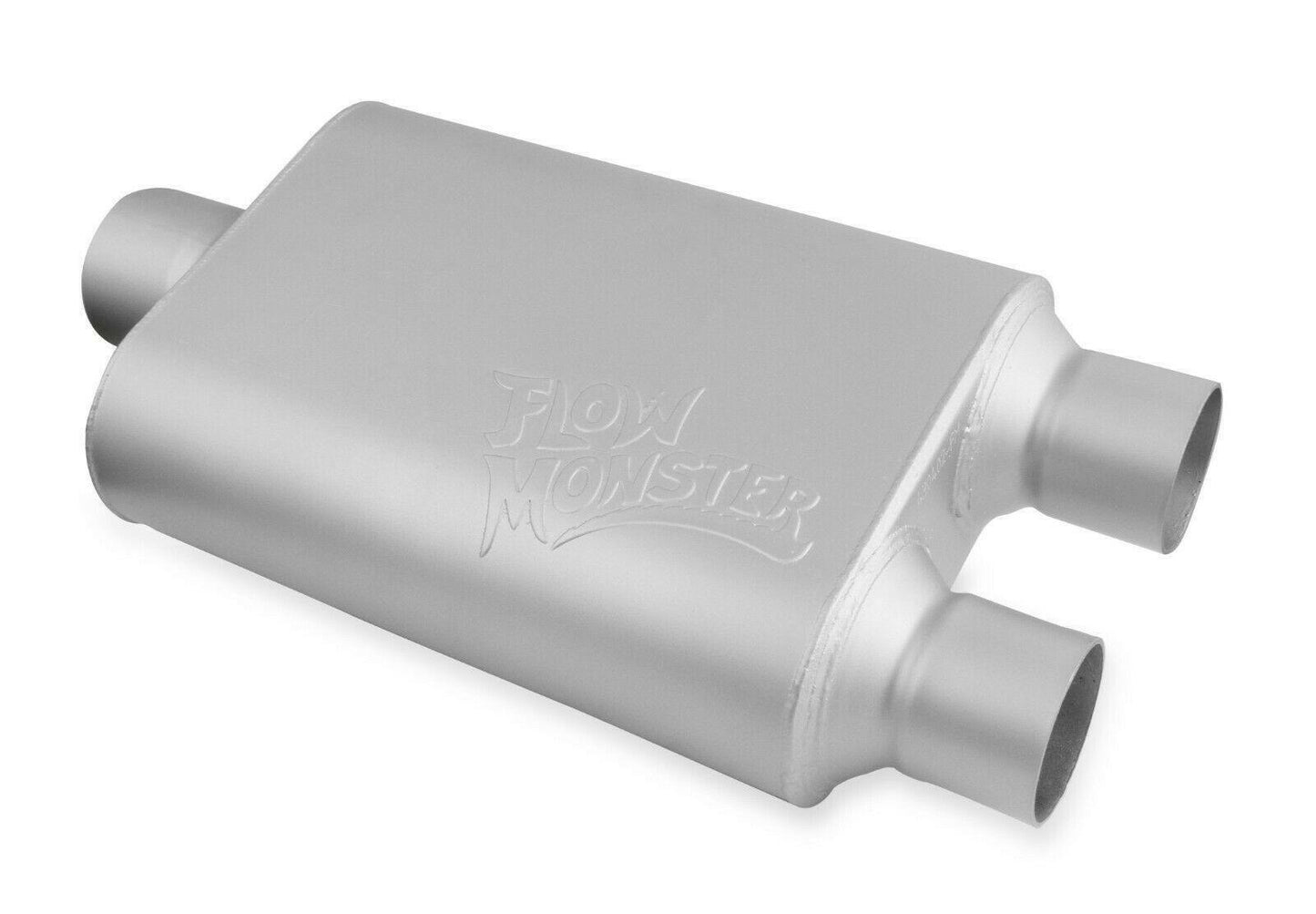 Flowmonster 2-Chamber Muffler 430402-FM 3.00 Center Inlet / 2.50 Dual Outlet
