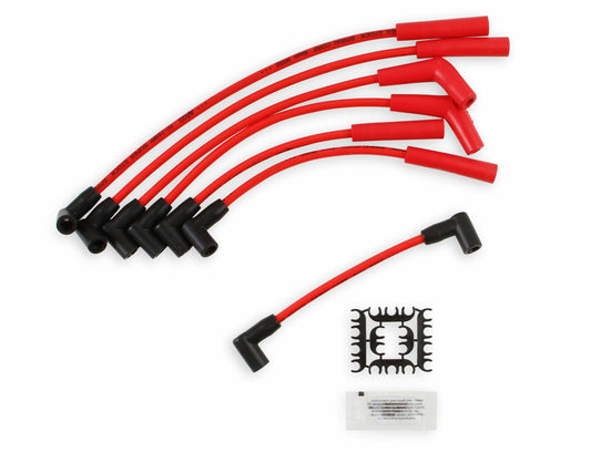 Spark Plug Wire Set - Super Stock Spiral Core 8mm - Jeep L6 - Red - 5129R