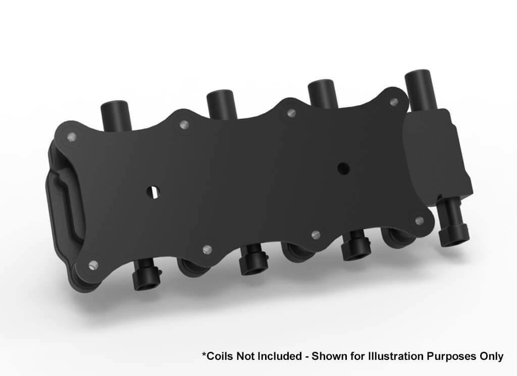 Holley EFI Igntion Coil Remote Relocation Bracket, Black Finish, Pair - 561-130