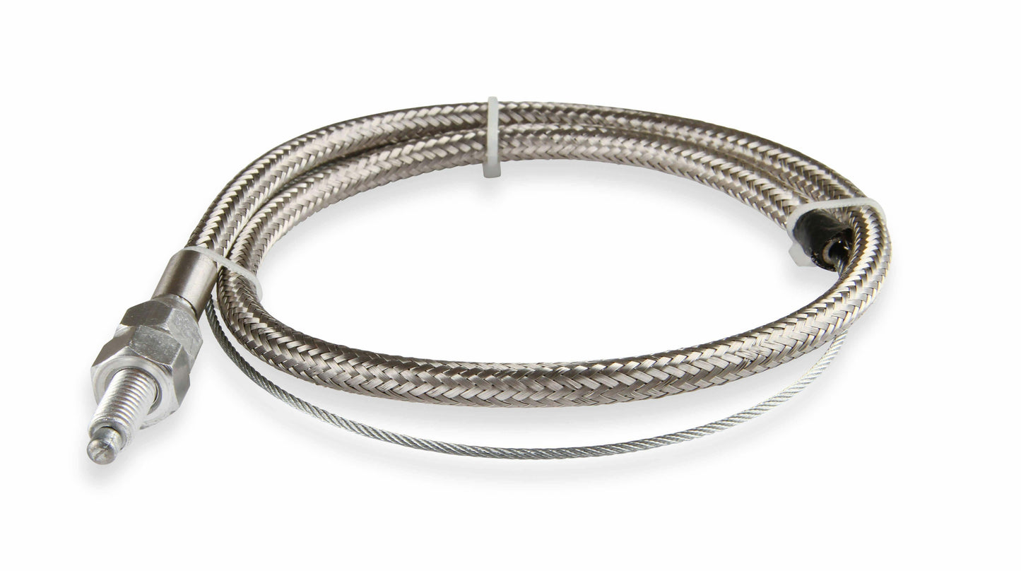 Mr. Gasket 5657 Stainless Steel Braided Throttle Cable Kit. 36 in cable 24 Sle
