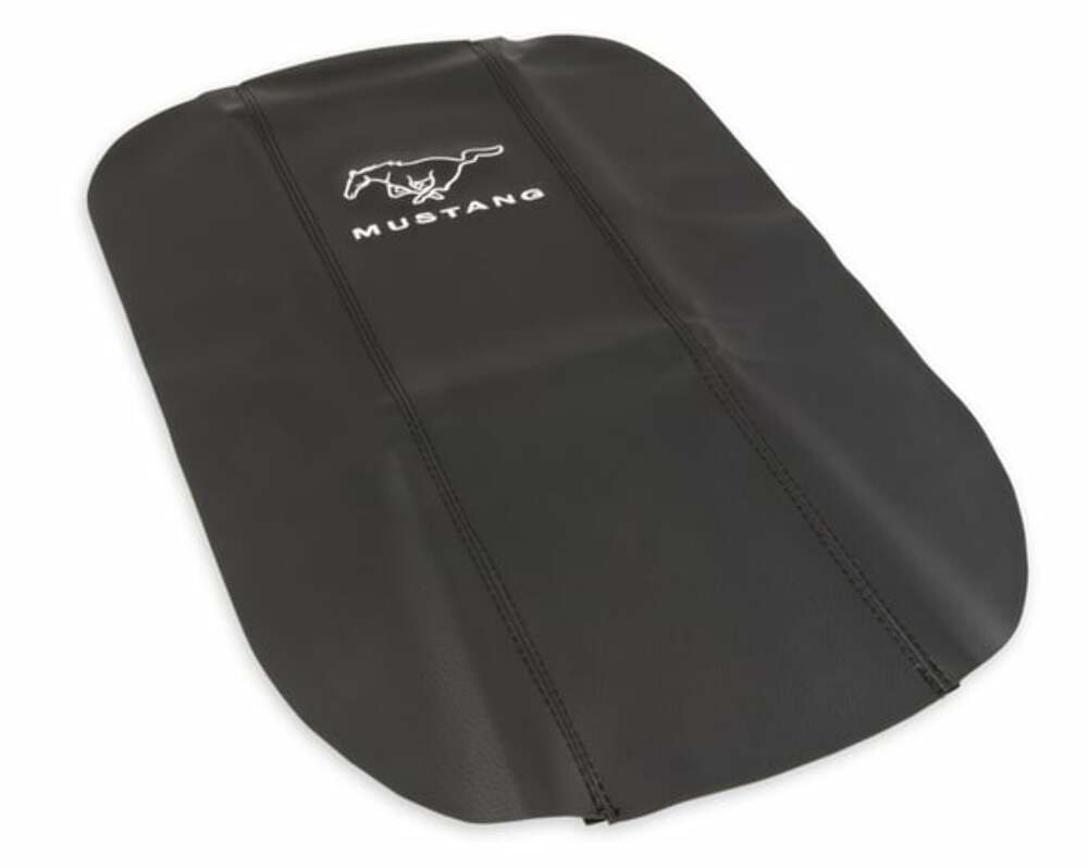 Console Pad Cover w/Logo Blck fits Ford Mustang 2005-2009 Drake -5M3Z-6306024-MV
