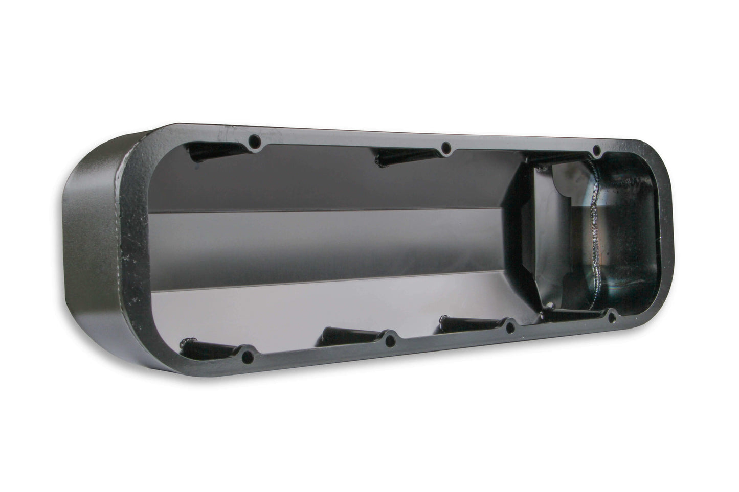 Mr. Gasket Fabricated Aluminum Valve Covers - Black Finish - 6831BG
