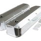 Mr. Gasket Fabricated Aluminum Valve Covers - Silver Finish - 6860G