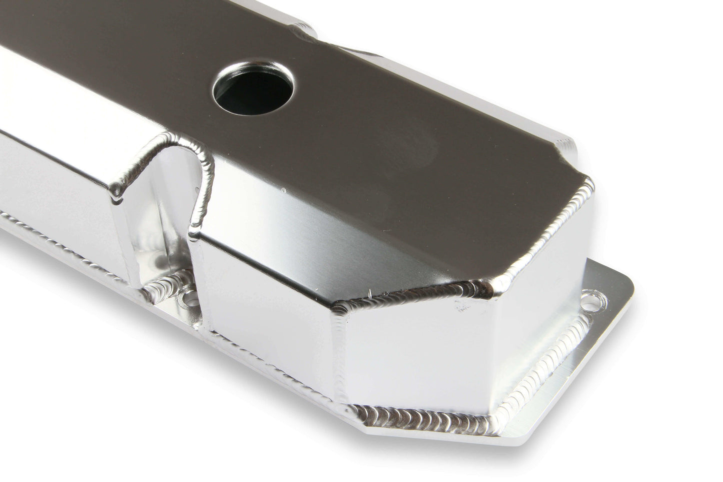 Mr. Gasket Fabricated Aluminum Valve Covers - Silver Finish - 6862G