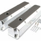 Mr. Gasket Fabricated Aluminum Valve Covers - Silver Finish - 6864G