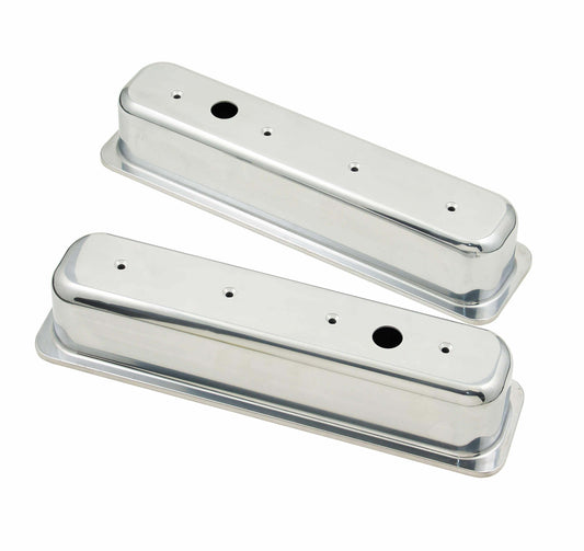 Mr. Gasket Polished Aluminum Tall-Style Valve Covers - 6870G