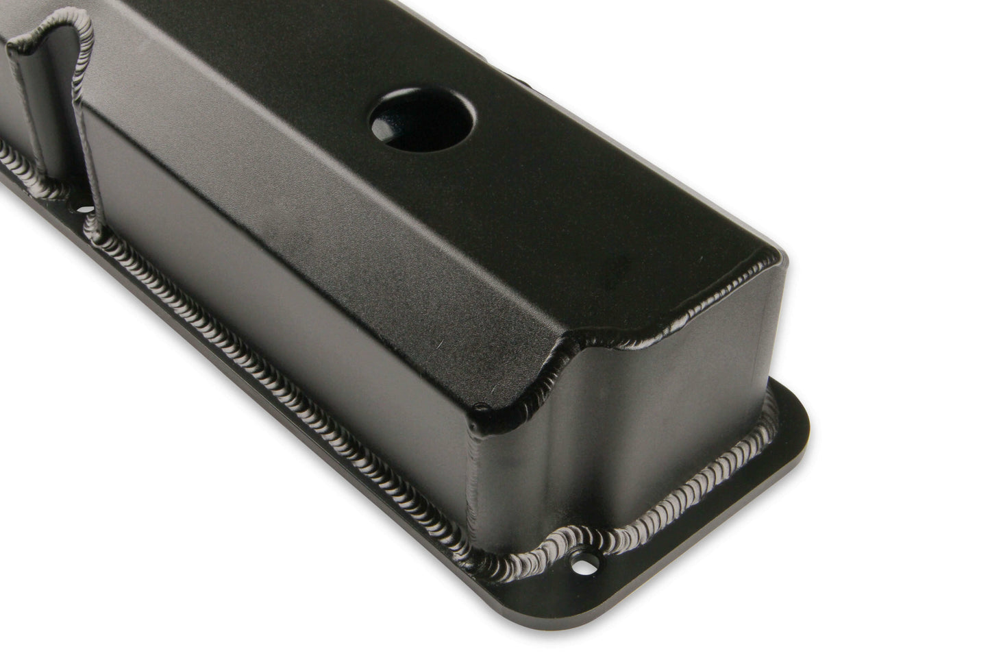 Mr. Gasket Fabricated Aluminum Valve Covers - Black Finish - 6876BG