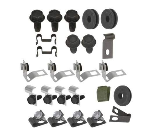 Fits 68 Mustang; 6 cylinder, Convertible; Clip Kit-68Z-BF6C