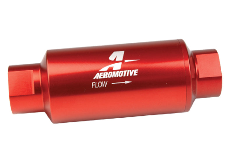 Aeromotive 12304 100 Micron, ORB-10 Red Fuel Filter
