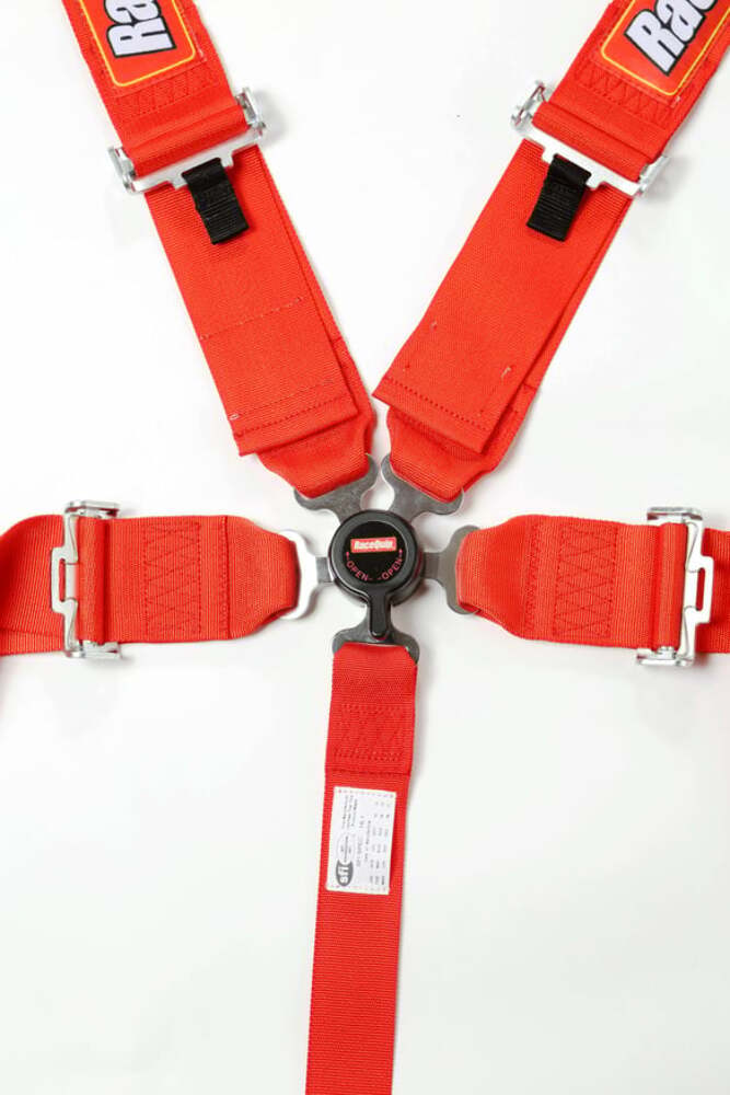 Sfi Camlock 5Pt Pd Lap Seat Belts Red - 741011RQP