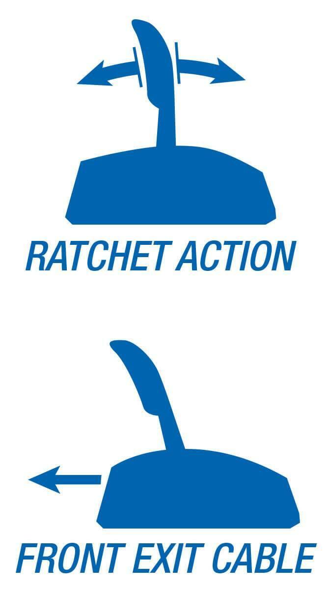B&M Automatic Rachet Shifter - MegaShifter - Right Hand Drive - 80685