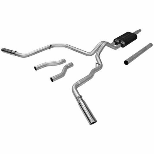 1987-1996 Ford F-150 Cat-back Exhaust System Flowmaster American Thunder 817471