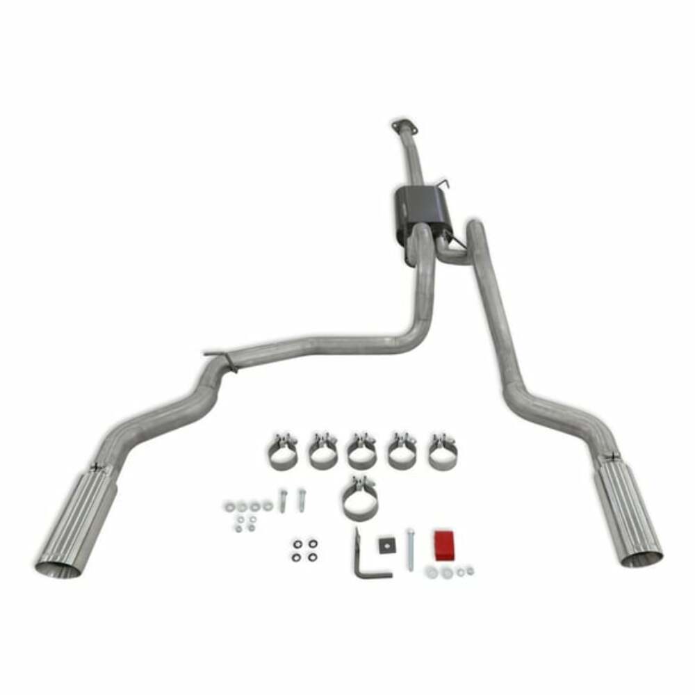 Fits 2015-20 Ford F-150 2.7/3.5/5.0L, 4 Polished Tips Exhaust System-818147