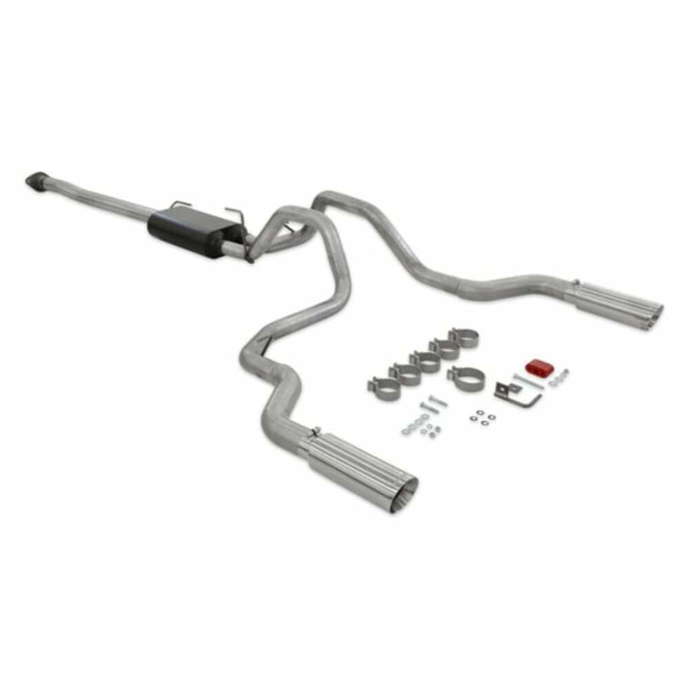 Fits 2015-20 Ford F-150 2.7/3.5/5.0L, 4 Polished Tips Exhaust System-818147