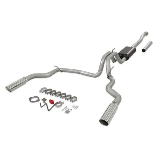 Fits 2021-23 Ford F-150 2.7/3.5/5.0L, 4 Polished Tips Exhaust System-818148
