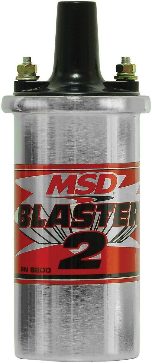 MSD Ignition Coil Canister(w/ballast hardware) Blaster 2 Series Chrome 8200MSD