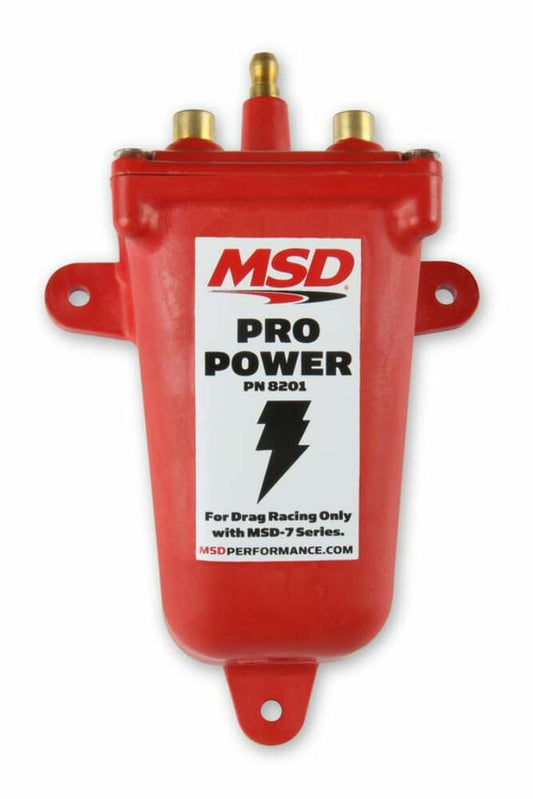 MSD Ignition Coil Pro Power Series, Red, Individual - 8201