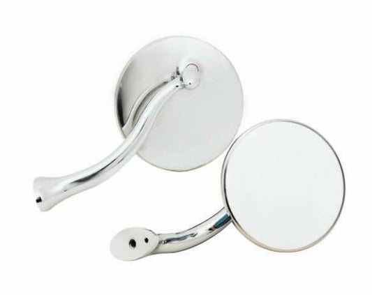 Mr. Gasket 4 Inch Swan Neck Mirror Stainless - 8218GMRG