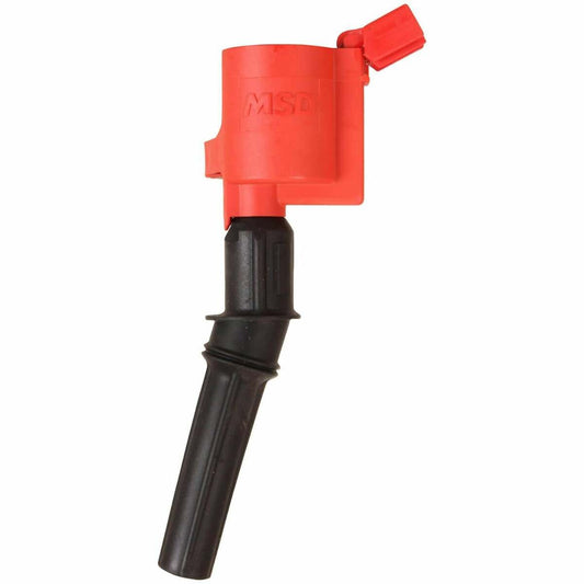 MSD Ignition Coil 1998-2014 Ford 4.6L/5.4L 2-valve engines, Red Individual  8242