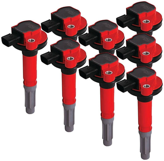 MSD Ignition Coils 2011-2016 Ford 5.0L Coyote Engines, Red, 8-Pack - 82488