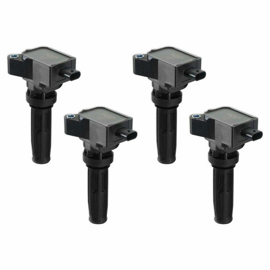 Fits 2019-2022 Ford Bronco; Coil, Black, Ford Eco-Boost 2.0L L4, Set Of 4-825974