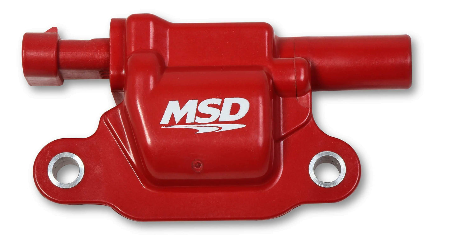 MSD Ignition Coil Blaster GM Gen V Direct Injected 2014&Up SquareRed 8pack 82668