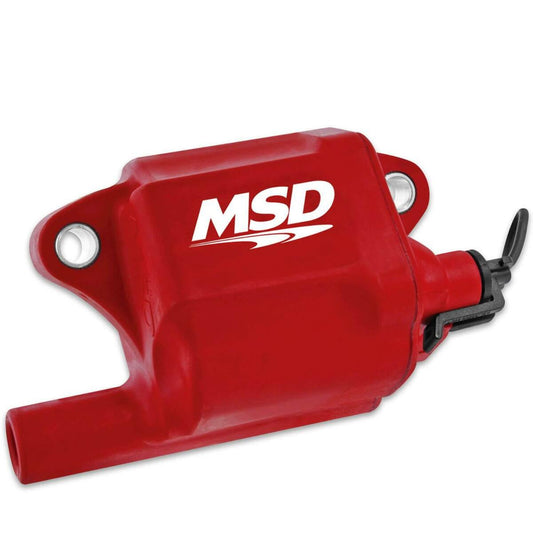 MSD Ignition Coil Pro Power Series GM LS2/LS7 Engines, Red, Individual - 8287