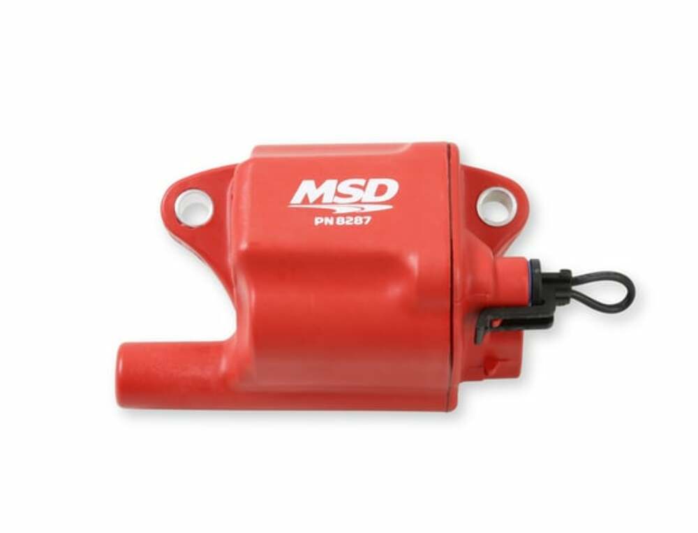 MSD Ignition Coils Pro Power Series GM LS2/LS7 Engines, Red, 8-Pack - 82878