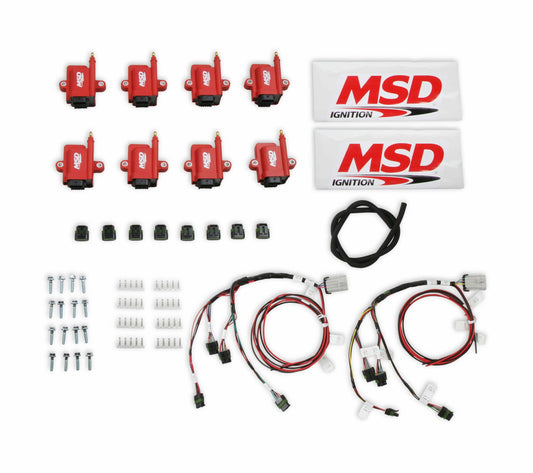 MSD Ignition Coils, Smart Coil, Bigwire, Kit, Red - 8289-KIT