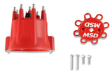 MSD Ignition 8433 Red Cap - MSD Extra Duty Distributor Caps