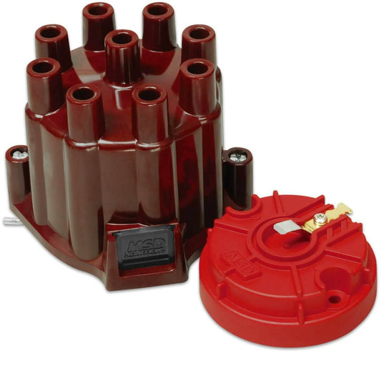 Distributor Cap and Rotor, MSD/GM V8 Points - 8442