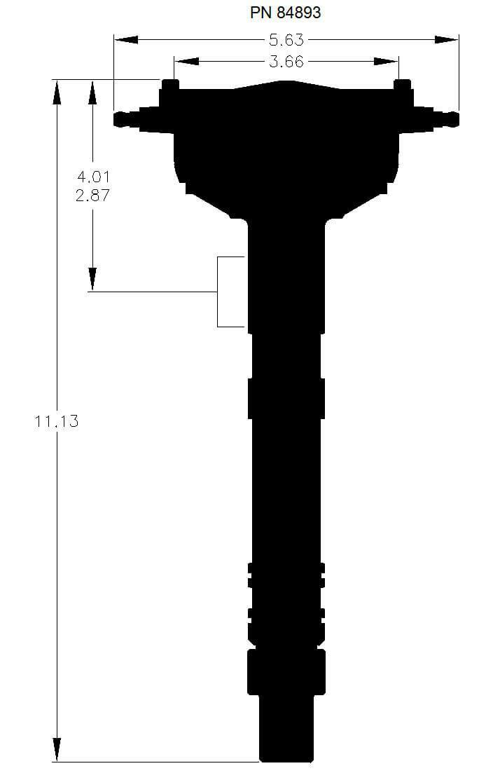 Chevy Crank Trigger Distributor with Black Crab Cap - 84893