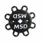 MSD Distributor Ford 289-302, Pro Billet, Small Black Cap, Steel Gear - 857951