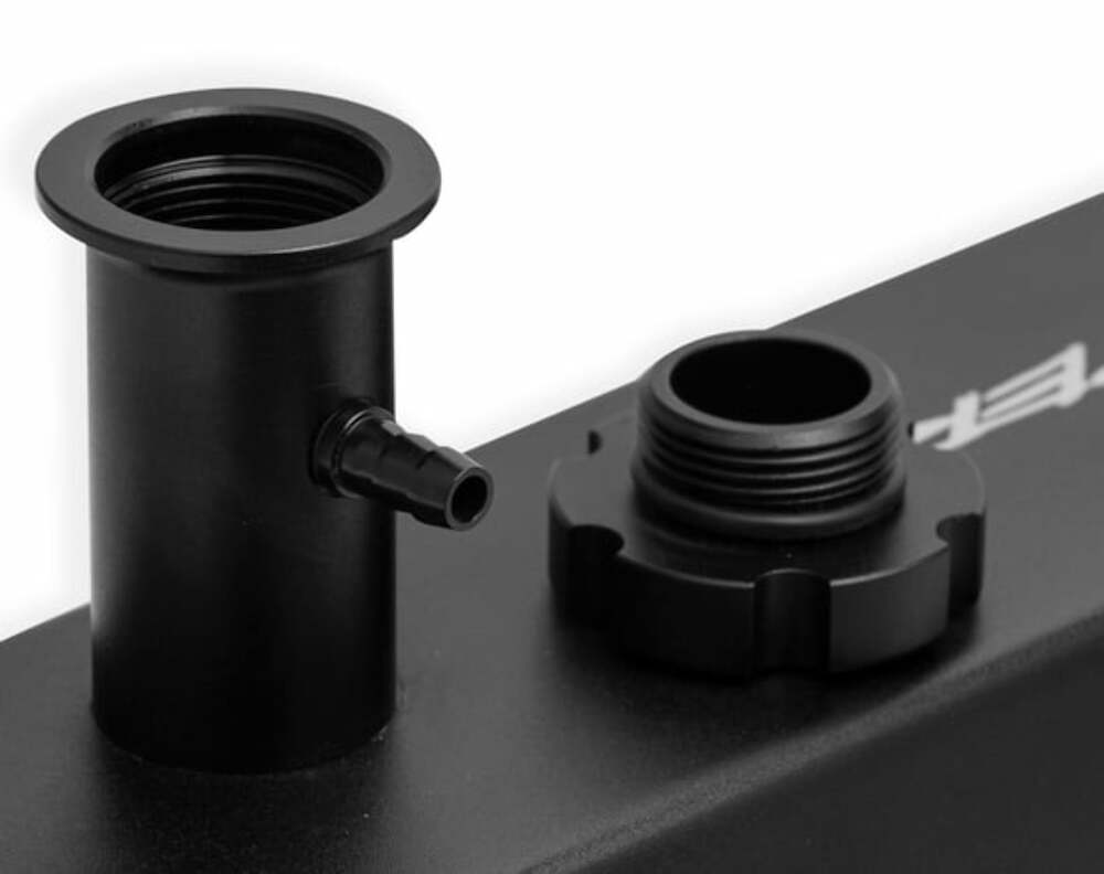 Sniper Fabricated Aluminum Valve Cover - Ford Small Block - Black Finish 890013B